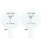 Margarita Lover White Plastic 7" Stir Stick - Double Sided - Round - Front & Back