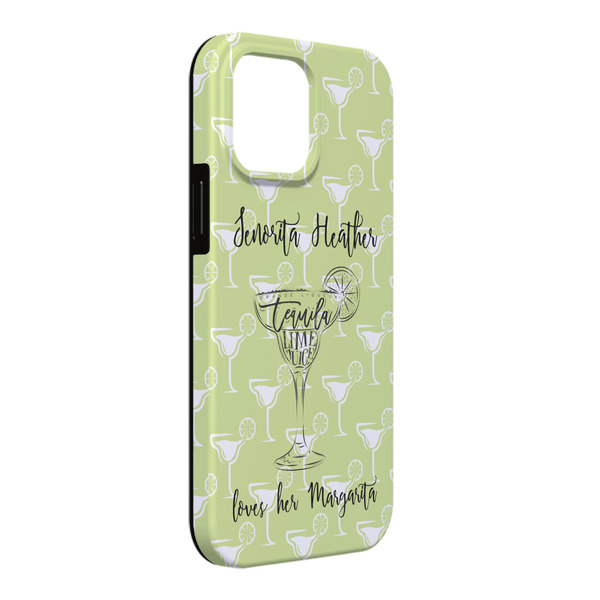 Custom Margarita Lover iPhone Case - Rubber Lined - iPhone 13 Pro Max (Personalized)