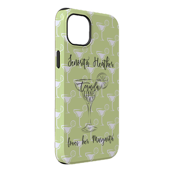 Custom Margarita Lover iPhone Case - Rubber Lined - iPhone 14 Plus (Personalized)