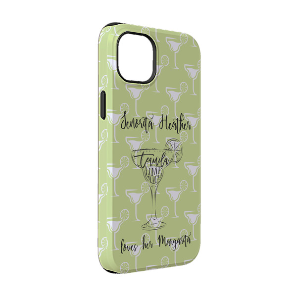 Custom Margarita Lover iPhone Case - Rubber Lined - iPhone 14 Pro (Personalized)