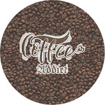 Coffee Addict Multipurpose Round Labels - 1"