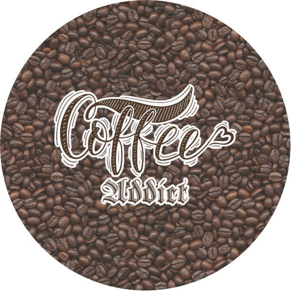 Custom Coffee Addict Multipurpose Round Labels - 1"