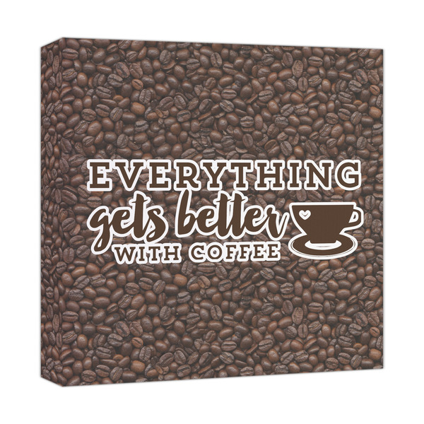 Custom Coffee Addict Canvas Print - 12x12