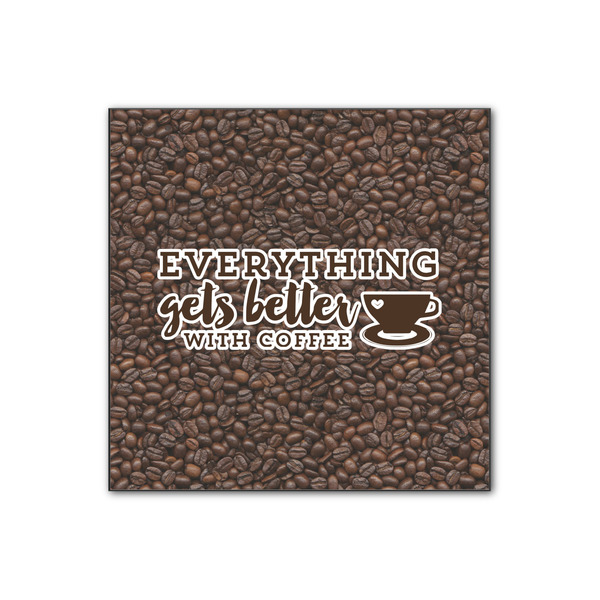 Custom Coffee Addict Wood Print - 12x12