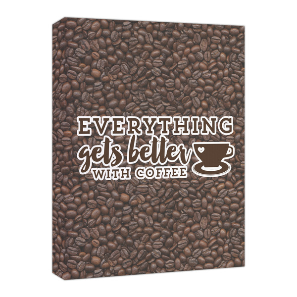 Custom Coffee Addict Canvas Print - 16x20