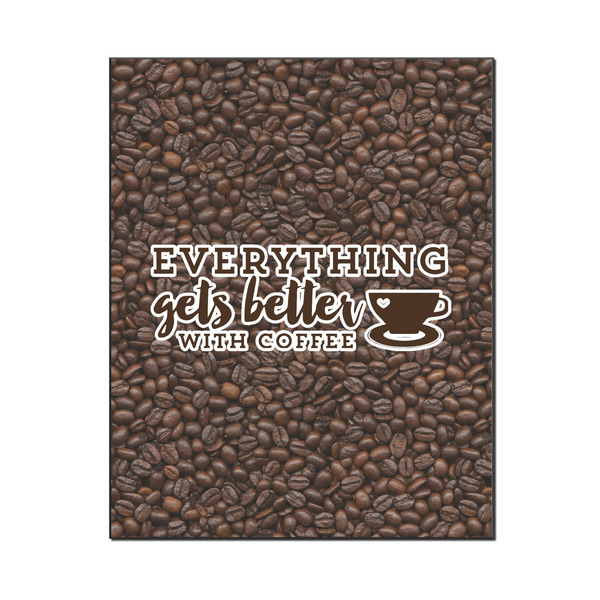 Custom Coffee Addict Wood Print - 16x20