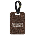 Coffee Addict Metal Luggage Tag