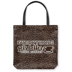 Coffee Addict Canvas Tote Bag - Large - 18"x18"