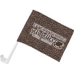 Coffee Addict Car Flag - Small