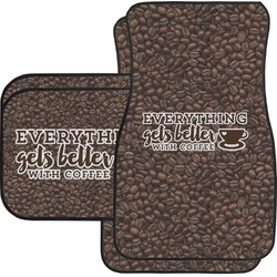 Coffee Addict Car Floor Mats Set - 2 Front & 2 Back