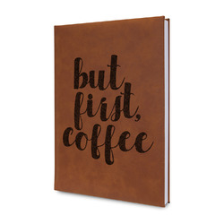 Coffee Addict Leatherette Journal - Single Sided