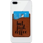 Coffee Addict Leatherette Phone Wallet