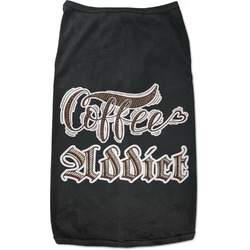 Coffee Addict Black Pet Shirt - S (Personalized)