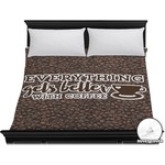 Coffee Addict Duvet Cover - King