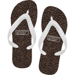 Coffee Addict Flip Flops - Medium