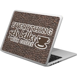 Coffee Addict Laptop Skin - Custom Sized