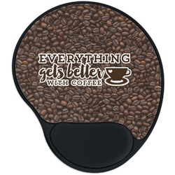 Coffee Addict Mouse Pad with Wrist Support