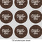 Coffee Addict 2" Multipurpose Round Labels - Sheet