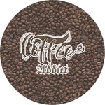 Coffee Addict Multipurpose Round Labels - 2"