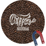 Coffee Addict Round Fridge Magnet