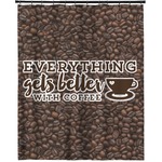 Coffee Addict Extra Long Shower Curtain - 70"x84"