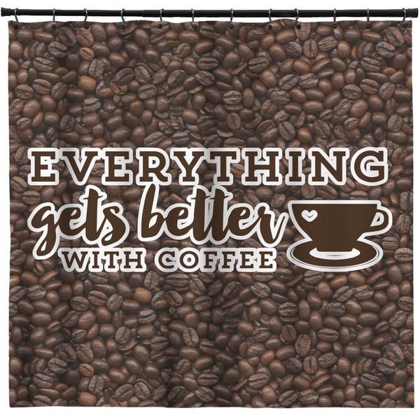 Custom Coffee Addict Shower Curtain - Custom Size