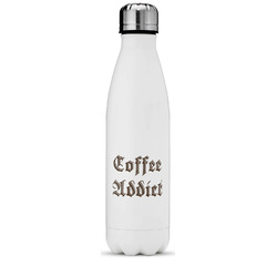Coffee Addict Water Bottle - 17 oz. - Stainless Steel - Full Color Printing