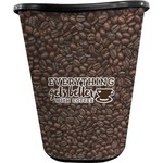 Coffee Addict Waste Basket - Double Sided (Black)