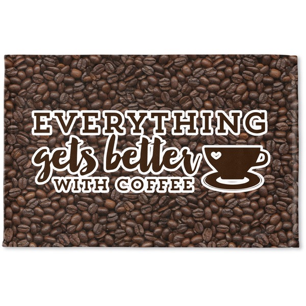 Custom Coffee Addict Woven Mat