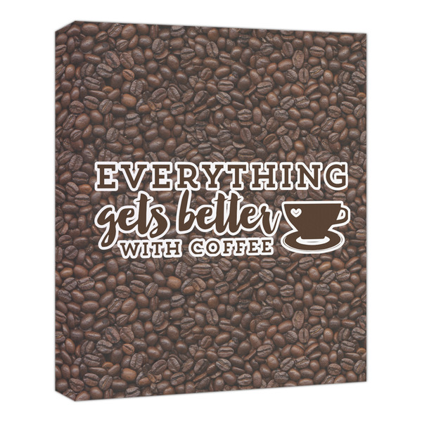 Custom Coffee Addict Canvas Print - 20x24