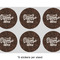 Coffee Addict 3" Multipurpose Round Labels - Sheet