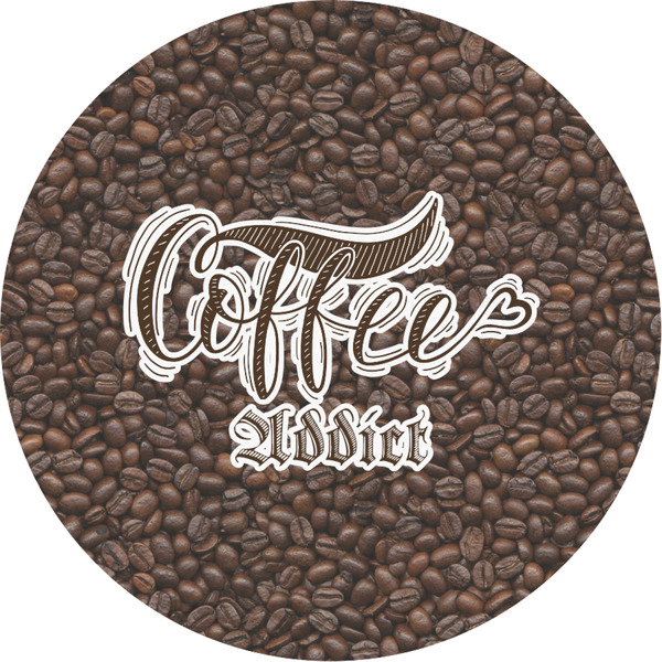 Custom Coffee Addict Multipurpose Round Labels - 3"