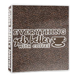 Coffee Addict 3-Ring Binder - 1 inch (Personalized)