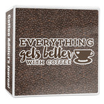 Coffee Addict 3-Ring Binder - 2 inch (Personalized)