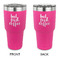 Coffee Addict 30 oz Stainless Steel Ringneck Tumblers - Pink - Double Sided - APPROVAL