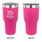 Coffee Addict 30 oz Stainless Steel Ringneck Tumblers - Pink - Single Sided - APPROVAL