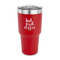 Coffee Addict 30 oz Stainless Steel Ringneck Tumblers - Red - FRONT