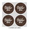 Coffee Addict 4" Multipurpose Round Labels - Sheet