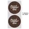 Coffee Addict 5" Multipurpose Round Label - Sheet