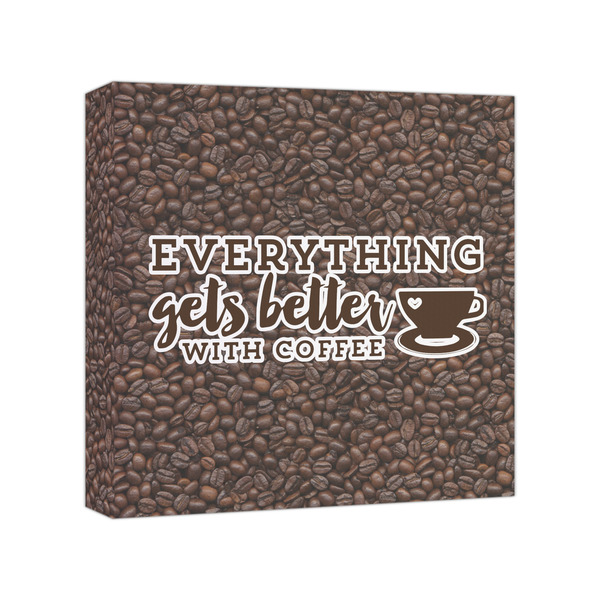 Custom Coffee Addict Canvas Print - 8x8