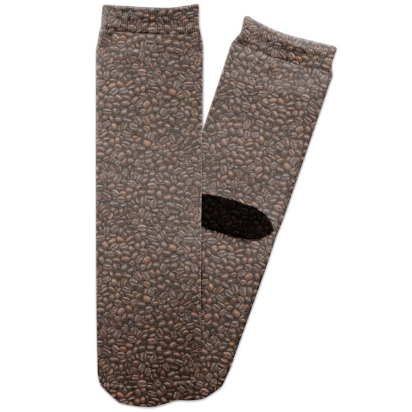 Custom Coffee Addict Adult Crew Socks