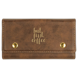 Coffee Addict Cards & Dice Set - Rustic Brown