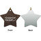 Coffee Addict Ceramic Flat Ornament - Star Front & Back (APPROVAL)