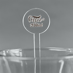 Coffee Addict 7" Round Plastic Stir Sticks - Clear