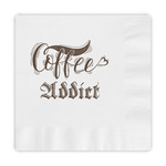 Coffee Addict Embossed Decorative Napkins