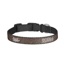 Coffee Addict Dog Collar - Small (Personalized)