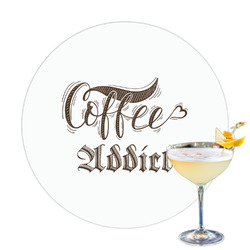 Coffee Addict Printed Drink Topper - 3.25"