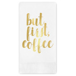 Coffee Addict Guest Napkins - Foil Stamped