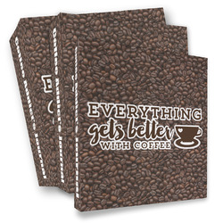 Coffee Addict 3 Ring Binder - Full Wrap