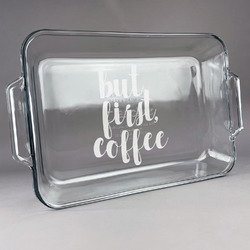 Coffee Addict Glass Baking Dish with Truefit Lid - 13in x 9in